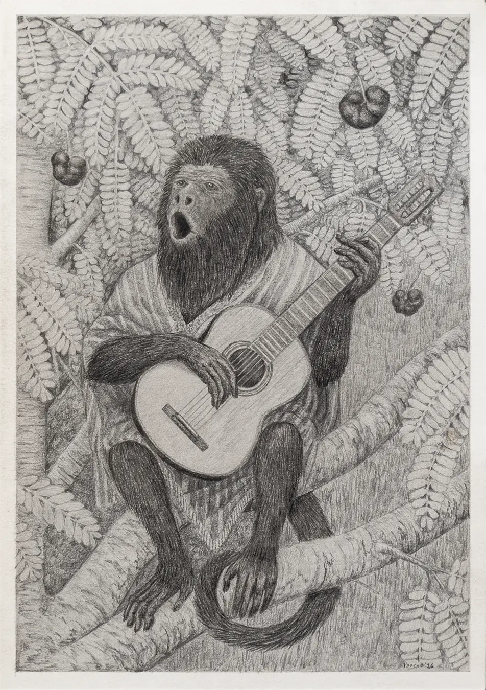Caraya — Grafito sobre papel – 14,8 x 21 cm – 2026