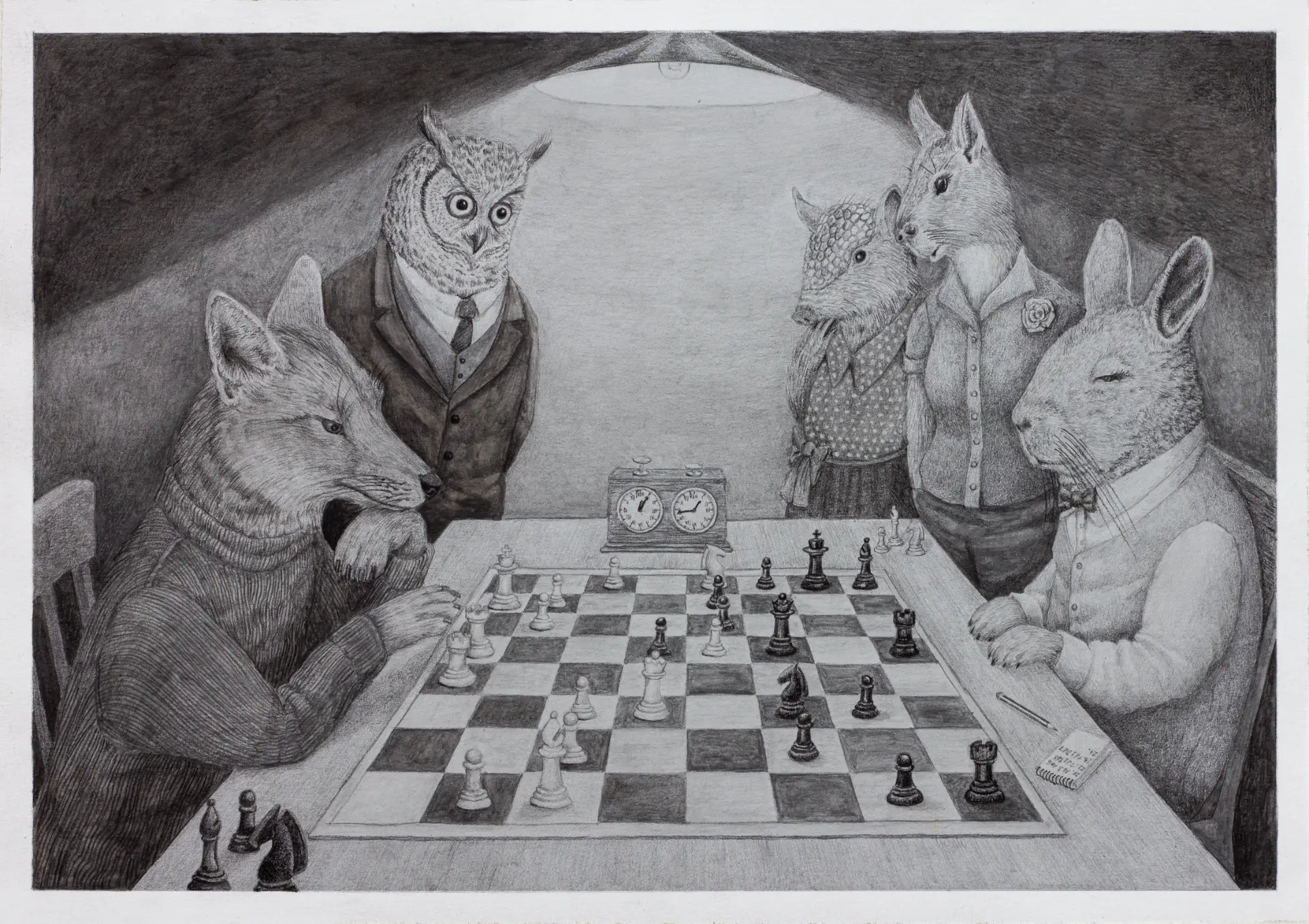 La partida — Grafito sobre papel – 29,7 x 21 cm – 2026